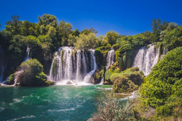 MomentoSnap outdoor photo booth at Kravice Waterfalls, Studenci, Bosnia & Herzegovina